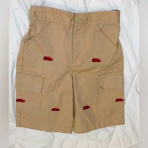 Vive la Fete boutique OLE MISS REBELS boys khaki shorts size 7